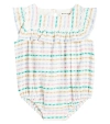 THE NEW SOCIETY BABY FIGUEROA STRIPED COTTON PLAYSUIT