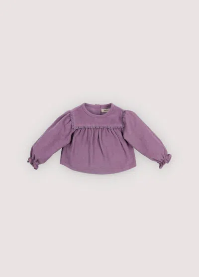 The New Society Kids' Baby Girl Lucy Blouse In Grape Bliss In Purple