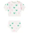The New Society Baby Oia Cotton Top And Bloomers Set In Multicolor