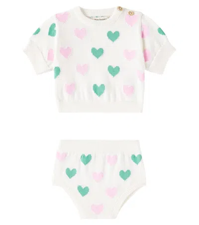 The New Society Baby Oia Cotton Top And Bloomers Set In Multicolor
