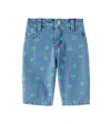 The New Society Baby Smiley Printed Jeans In Blue