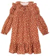 The New Society Kleid Barbara Aus Baumwolle In Multicoloured