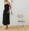 The New Society Bel-air Midi Dress In Black In Black