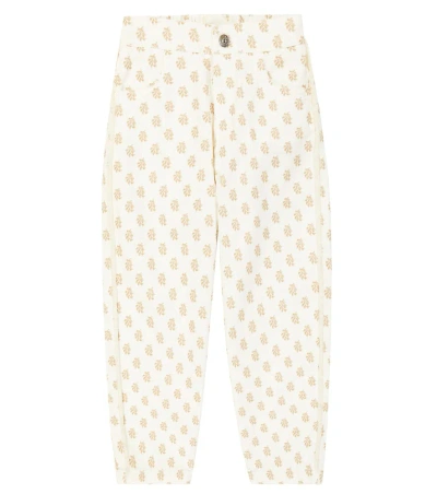 The New Society Kids' California Printed Wide-leg Jeans In Miracle Print