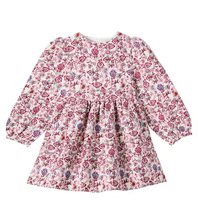 The New Society Kids' Clarissa Cotton-blend Jacquard Dress In Multi