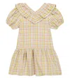 The New Society Constanza Checked Cotton Dress In Constanza Check