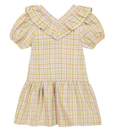 The New Society Kids' Constanza Checked Cotton Dress