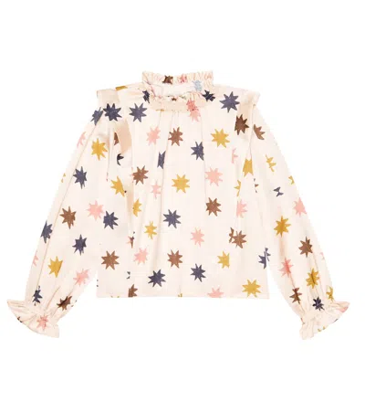 The New Society Kids' Daria Printed Blouse In Stars Print