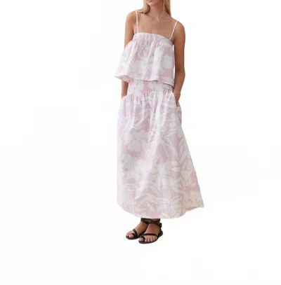 The New Society Desert Skirt In Prints In Pink