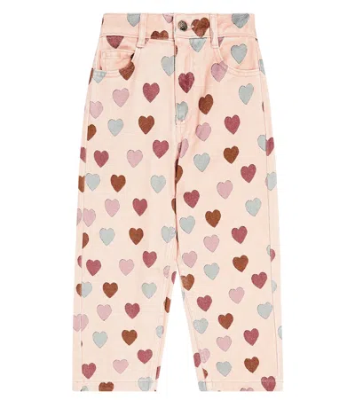 The New Society Kids' Elaine Printed Jeans In Purple