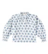 The New Society Eleni Floral Cotton Blouse In Hyacinth Print