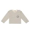 The New Society Eneko Striped Cotton T-shirt In White
