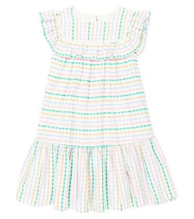 The New Society Kids' Figueroa Striped Cotton Dress In Figueroa Stripes