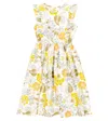 The New Society Gianni Floral Linen And Cotton Dress In Gianni Flower Print