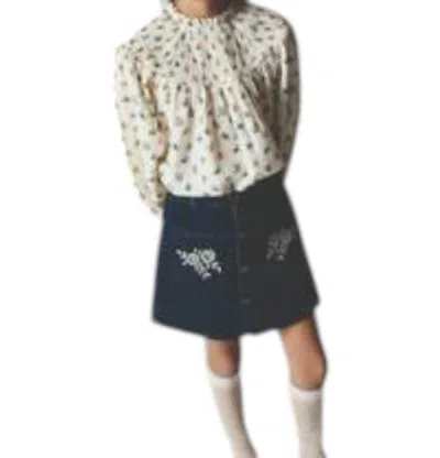 The New Society Kids' Girl's Heaven Blouse In Mini Blossom In Neutral