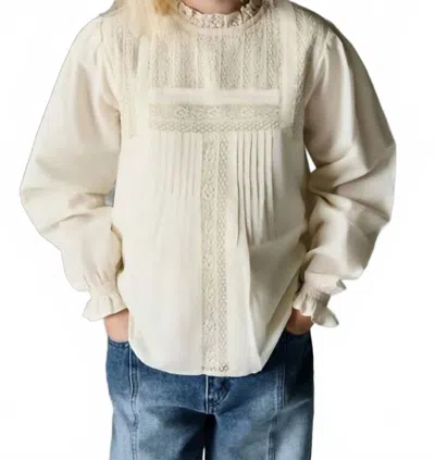 The New Society Kids' Girl's Venus Blouse In Vanilla Cream In Neutral