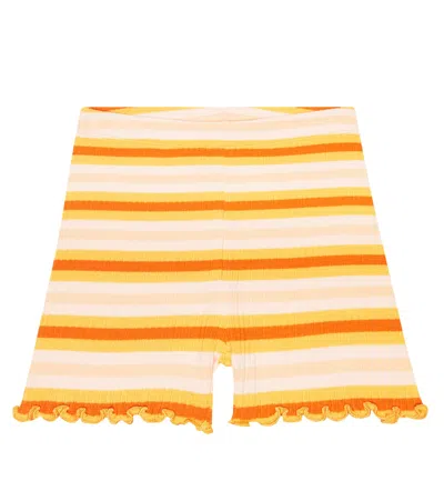 The New Society Kids' Shorts Guido Aus Baumwolle In Multicolor Stripe