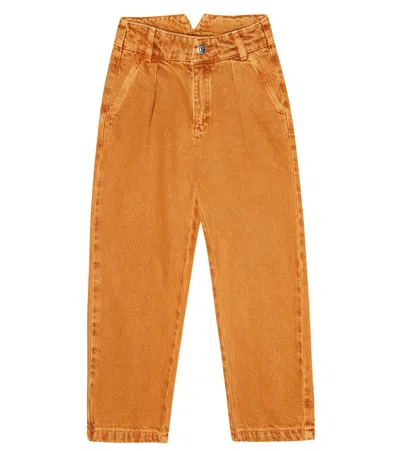 The New Society Kids' High-rise Jeans In Caramel