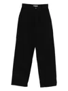 The New Society High-waisted Straight-leg Jeans In Black