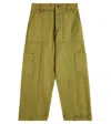 The New Society Huntington Cotton Pants In Green
