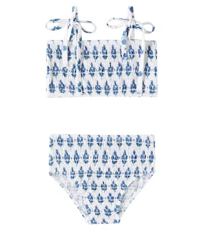 The New Society Kids' Bedruckter Bikini Hyacinth In Blau