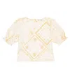 The New Society Bedrucktes Top Idara In Idara Flower Patchwork Print