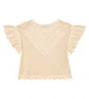 The New Society Isabella Cotton Top In Nocce Di Cocco
