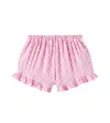 The New Society Isidora Ruffled Shorts In Pink