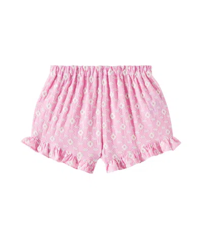 The New Society Kids' Isidora Ruffled Shorts In Pink