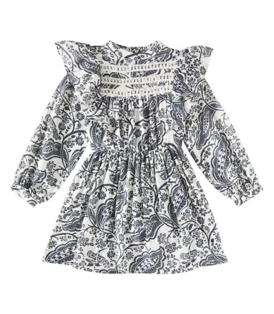 The New Society Kids' Jaipur Paisley Cotton Dress In Multicoloured
