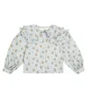 The New Society Jimena Ruffled Floral Cotton Top In Multicoloured