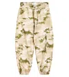 The New Society Lancaster Camouflage Cargo Pants In Green