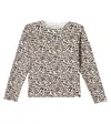 The New Society Leopard-print Cotton-blend Top In Multi