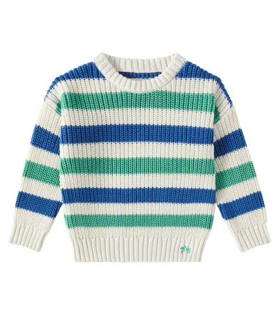 The New Society Kids' Pullover Leto Aus Baumwolle In Weiss
