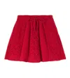 The New Society Lila Knitted Skirt In Red