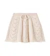 The New Society Lila Open-knit Skirt In Neutral