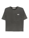 The New Society Logo-print T-shirt In Gray