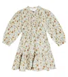 The New Society Lola Paisley Tiered Cotton Dress In Multicoloured
