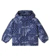 The New Society Luis Printed Jacket In Blue