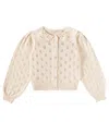 The New Society Marina Cotton Cardigan In White