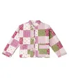 The New Society Melba Colorblock Cotton Jacket In Pink