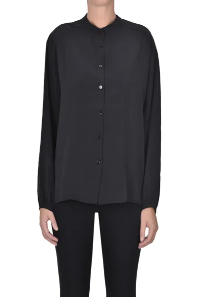 The New Society Modal Shirt In Black