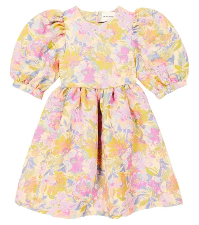 The New Society Kids' Floral Jacquard Dress In Monterey Jaquard