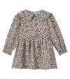 The New Society Nelia Leopard-print Cotton Dress In Brown