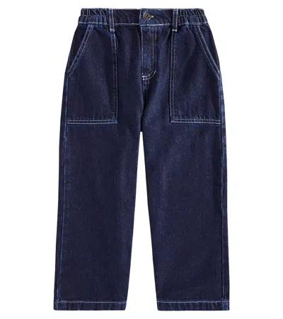 The New Society Kids' Neptuno Straight Jeans In Blue