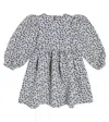 The New Society New Vittoria Jacquard Floral Dress In Metallic