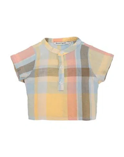 The New Society Babies'  Newborn Boy Shirt Yellow Size 3 Cotton, Linen
