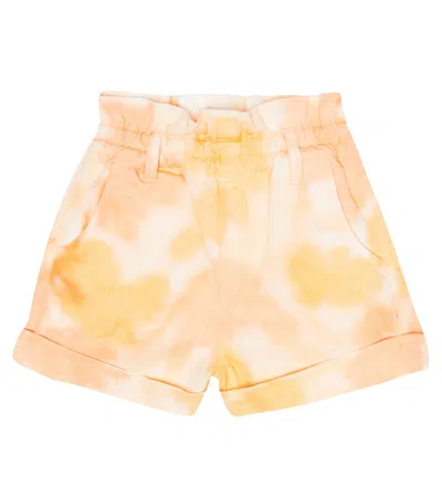 The New Society Kids' Nicoletta Denim Shorts In Batik Rainbow