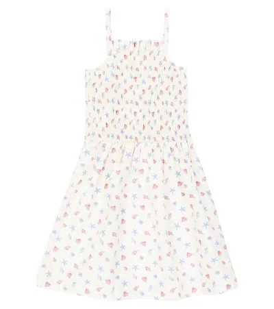 The New Society Kids' Pasadena Printed Cotton Dress In White