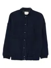 The New Society Pocket-detail Bomber Jacket In Blue